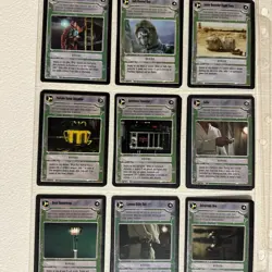 Lot Star Wars Decipher CCG Card Game GREEN 55 Cards Total - Image 3