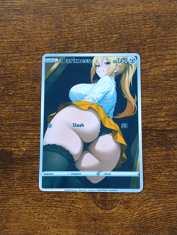Beautiful Waifu Card - Darkness Casual Goddess ACG Custom DIY Fan Art Card - Image 1