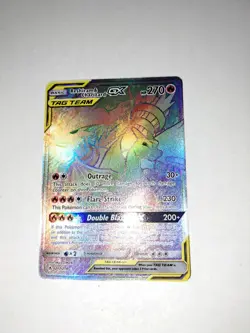 Pokemon TCG Reshiram Charizard Tag Team GX Unbroken Bonds Holo Card 217/214 - Image 3