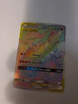 Pokemon TCG Reshiram Charizard Tag Team GX Unbroken Bonds Holo Card 217/214 - Image 4