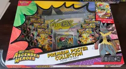 BRAND NEW Pokemon TCG Mega Lucario Premium Poster Collection Ascended Heroes - Image 1
