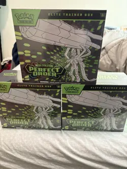 SOLD OUT!!! Pokemon TCG Elite Trainer Box Mega Evolution Perfect Order Set - Image 1