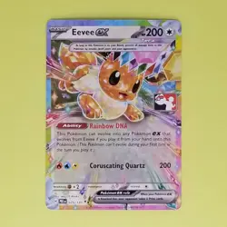Pokemon Eevee EX 075/131 Prize Pack Series 7 Holo Double Rare SV Prismatic - Image 1