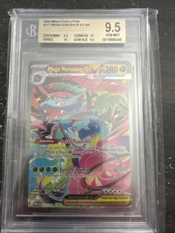 2025 Pokemon Mega Evolution Mega Venusaur ex SIR 177/132 BGS GEM MINT 9.5 - Image 1