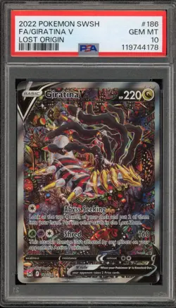 Pokemon Giratina V Lost Origin Full Alt Art #186 PSA 10 Gem Mint - Image 1