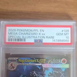 Pokemon Mega Charizard X ex 125/094 Phantasmal Flames Special Illustration PSA … - Image 4