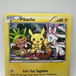 Pokemon TCG 2016 Pikachu XY95 Black Star Promo Lets Eat Together - Image 2