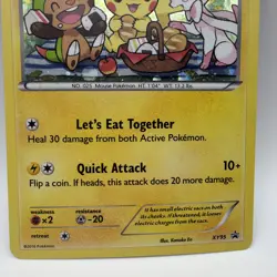 Pokemon TCG 2016 Pikachu XY95 Black Star Promo Lets Eat Together - Image 5