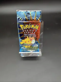 Pokemon TOPPS Series 2 Booster Pack Sealed Brand New Blue Foil - Image 1