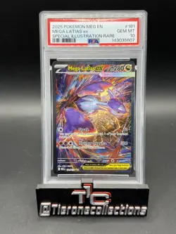 2025 POKEMON MEG SPECIAL ILLUSTRATION RARE #181 MEGA LATIAS EX PSA 10 - Image 1