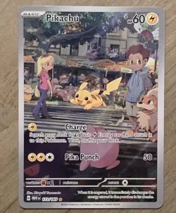 Pokemon Pikachu 173/165 Scarlet & Violet 151 Illustration Rare - Image 1
