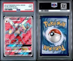 Pokemon TCG 2018 Sun & Moon Celestial Storm Full Art Blaziken GX #153 PSA 9 MINT - Image 3