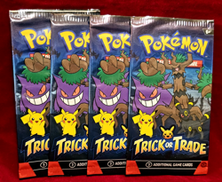 4 Pack CARD LOT 2024 POKEMON Trick or Trade TCG Boosters A Great HALLOWEEN Treat - Image 1