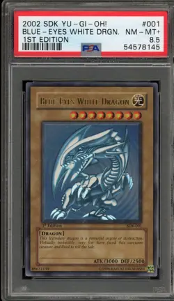 Yu-Gi-Oh! Blue-Eyes White Dragon Starter Deck Kaiba 1st Edition SDK-001 PSA 8.5 - Image 1