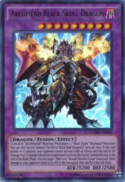 Archfiend Black Skull Dragon - CORE-EN048 - Ultra Rare - Unlimited Edition x1 - - Image 1
