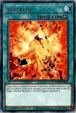 Supervise - TOCH-EN055 - Rare - 1st Edition - Lightly Played - Toon Chaos - Image 1
