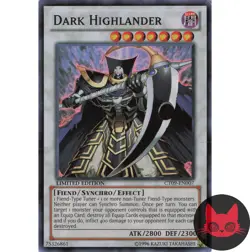 Yugioh Dark Highlander CT09-EN007 Super Rare Limited Edition LP - Image 1