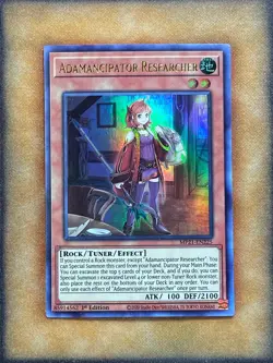 Yugioh Adamancipator Researcher MP21-EN225 Ultra Rare 1st Ed NM - Image 1