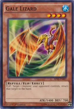Gale Lizard - BP03-EN007 - Common - 1st Edition - Lightly Played - Battle Pack 3 - Image 1