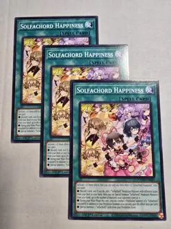 3x Solfachord Happiness 1st Edition Common DOOD-EN065 Yu-Gi-Oh! - Image 1