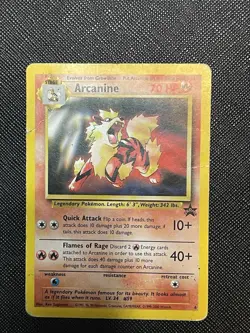 Arcanine Holo Black Star Promo Pokemon Card 06/53 WOTC 2000 LP/MP - Image 1