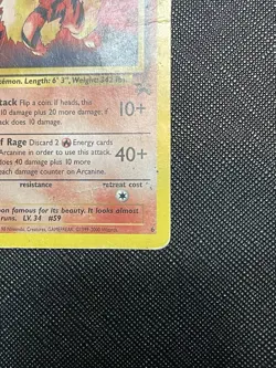 Arcanine Holo Black Star Promo Pokemon Card 06/53 WOTC 2000 LP/MP - Image 3