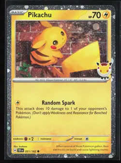 Pikachu (Pokemon Day 2026) Common Miscellaneous Cards & Products 051/162 NM - Image 1