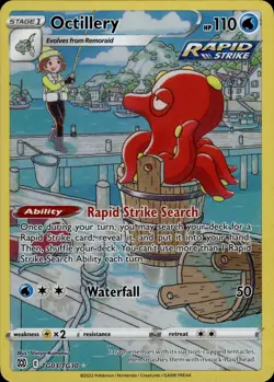 Pokemon Card Octillery TG03/TG30 Trainer Gallery Brilliant Stars - Image 1