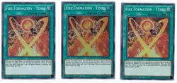 YUGIOH FIRE FORMATION TENSU FIGA-EN029 1ST SUPER X3 - Image 1