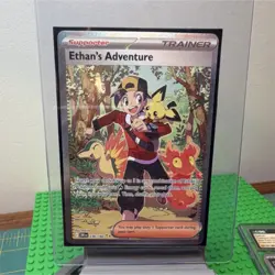 Pokemon Ethan's Adventure Supporter & Eevee Holo Card Lot 236/182 2023 - Image 1