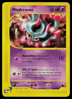 Pokemon Card - Misdreavus Skyridge 39/144 Uncommon - Image 1