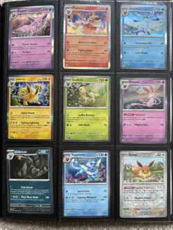 Prismatic Evolutions SPC & Eevee Playmat Deck Box Sleeves Pouch Promo & Cards - Image 2