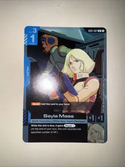 GD01-087 Sayla Mass Rare Gundam Card Game TCG CCG English - Image 1