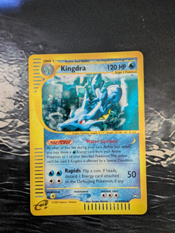 Kingdra H14/H32 Holo Rare Aquapolis Pokemon Card Non-Swirl Lightly Played - Image 1