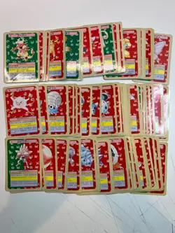 78 HP Topsun BLUE GREEN Back Lot Set Pokemon Top Sun Japanese 1997 Cards - Image 1