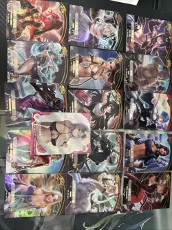16 Mixed Anime waifu Card Lot CCG - Image 1