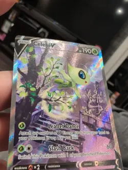 Pokemon TCG Celebi v Fusion Strike Holo Card Full Art Ultra Rare 245/264 MP - Image 2