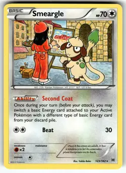 Smeargle 123/162 XY - BREAKthrough LP Pokemon Card TCG - Image 1