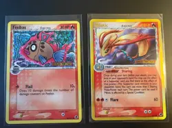 Lot of 2 Reverse Holo Milotic and Feebas (Stamped) Delta Species Cards NM/LP - Image 2