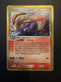 Lot of 2 Reverse Holo Milotic and Feebas (Stamped) Delta Species Cards NM/LP - Image 4