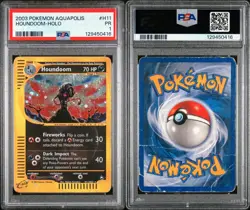 Pokemon cards Houndoom holo H11/H32 Aquapolis ENG PSA 1 poor - Image 2