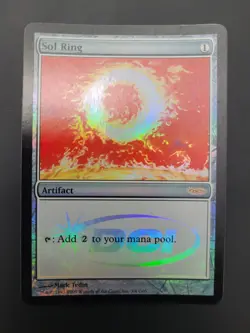 Sol Ring Foil Magic Card Judge Reward Promo MTG Light Play LP DCI Star 2005 - Image 1