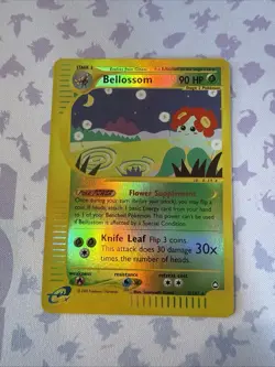 Bellossom 005/147 Aquapolis Reverse Holo Vintage Pokemon Card NM - Image 3