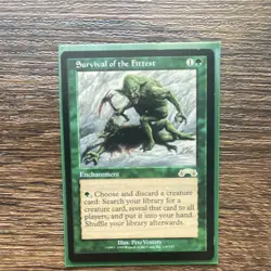 Magic: The Gathering Survival of the Fittest Exodus Rare Green Enchantment Card - Image 1