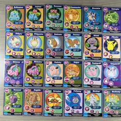 Pokemon TCG PokeTrivia Mewtwo Strikes Back Burger King Card Lot Of 64 MP - DMG - Image 2