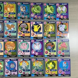 Pokemon TCG PokeTrivia Mewtwo Strikes Back Burger King Card Lot Of 64 MP - DMG - Image 3