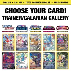 Pokemon Trainer & Galarian Gallery Singles– Choose Your Card – NM – English - Image 1