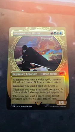 Aragorn, the Uniter Foil Showcase #317 The Lord of the Rings: Tales of - Image 1