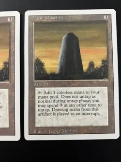 2x Basalt Monolith Revised Edition MTG Magic LP - Image 3