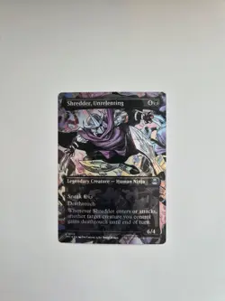 MTG: Teenage Mutant Ninja Turtles - Shredder, Unrelenting #210 - Borderless Foil - Image 1